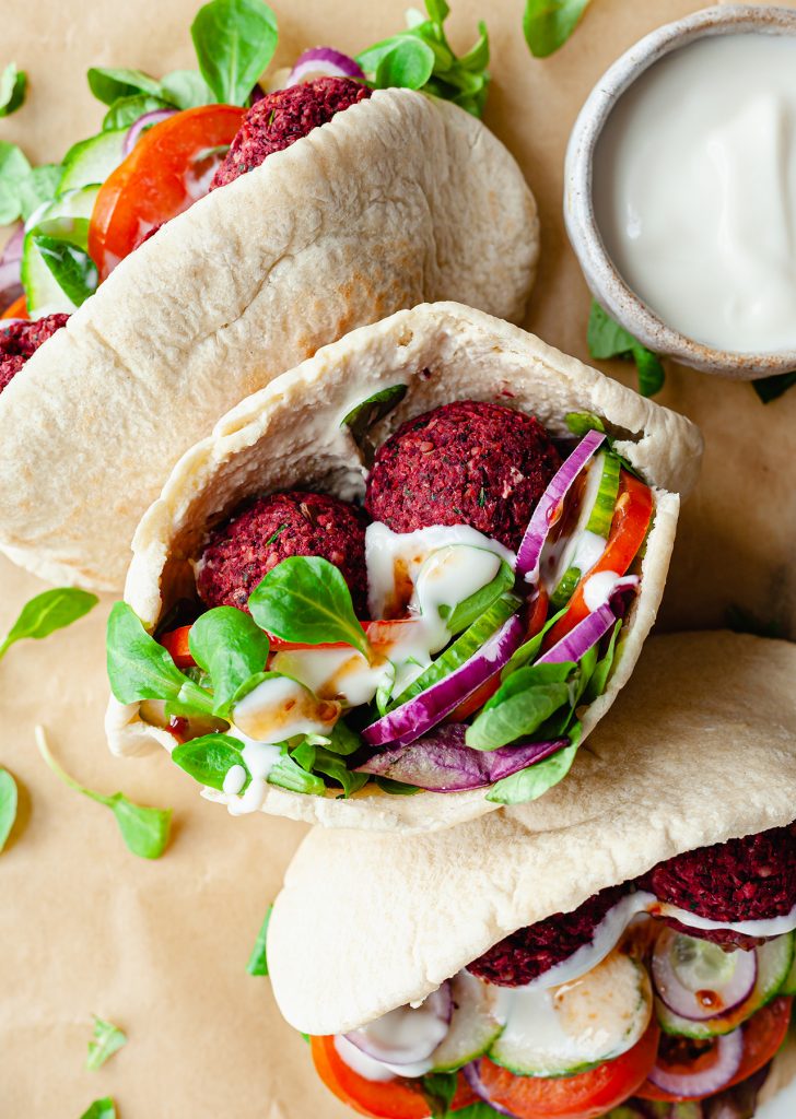 Baked Beetroot Falafel So Vegan