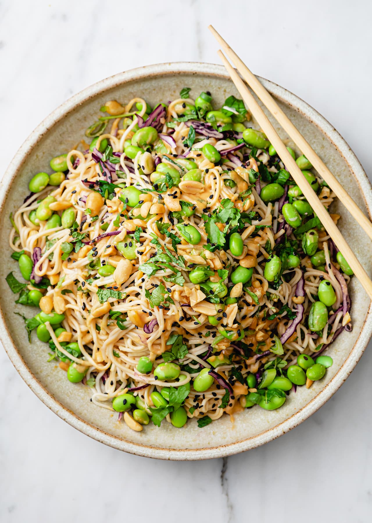 15 Minute Edamame Noodle Salad