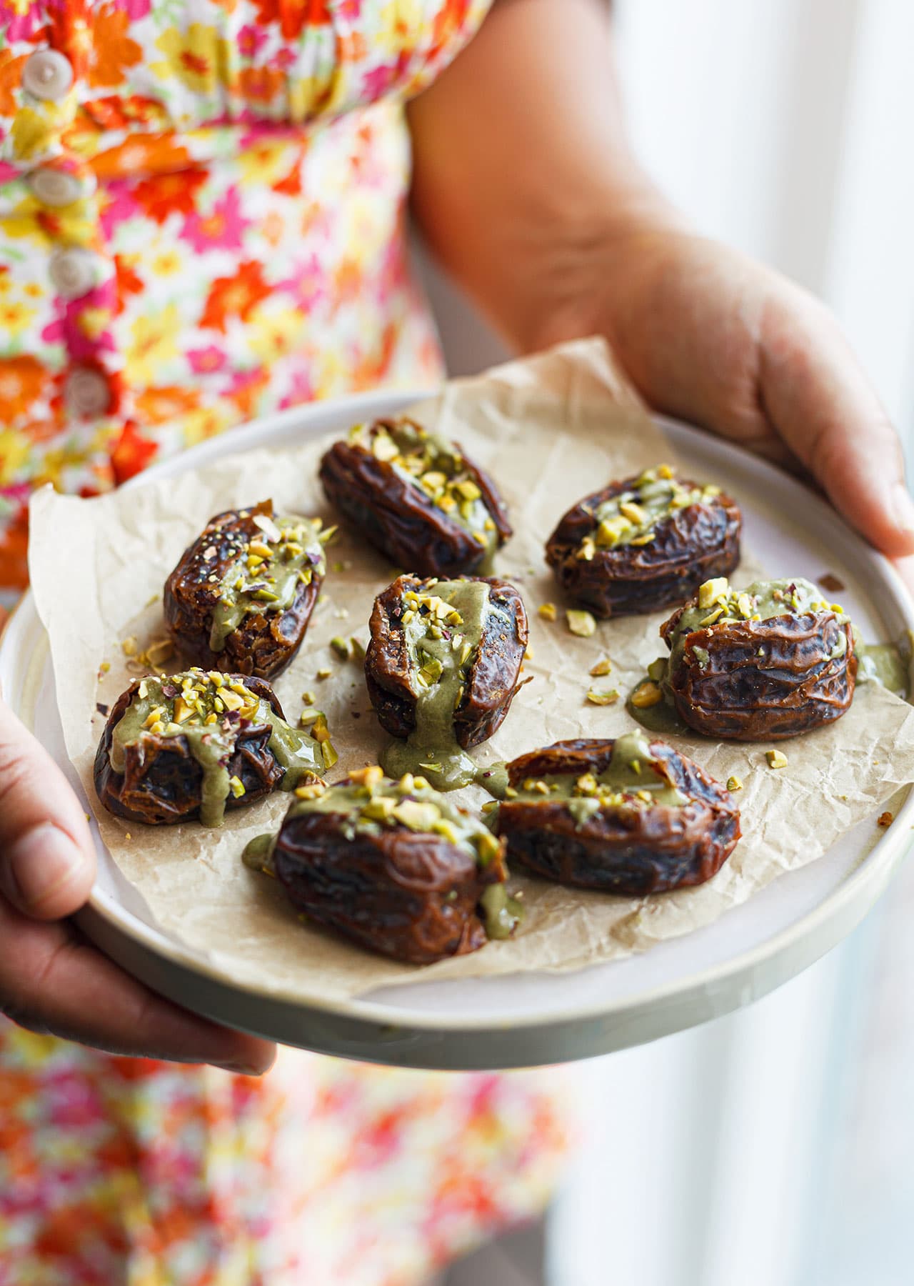 Stuffed Dates With Pumpkin Seed Butter