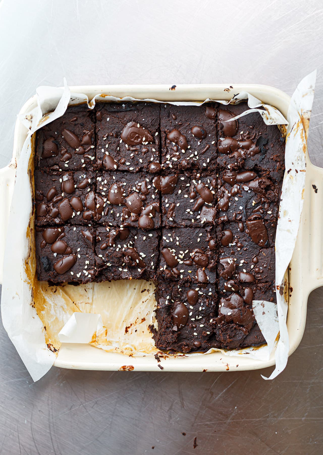 Black Bean + Date Brownies