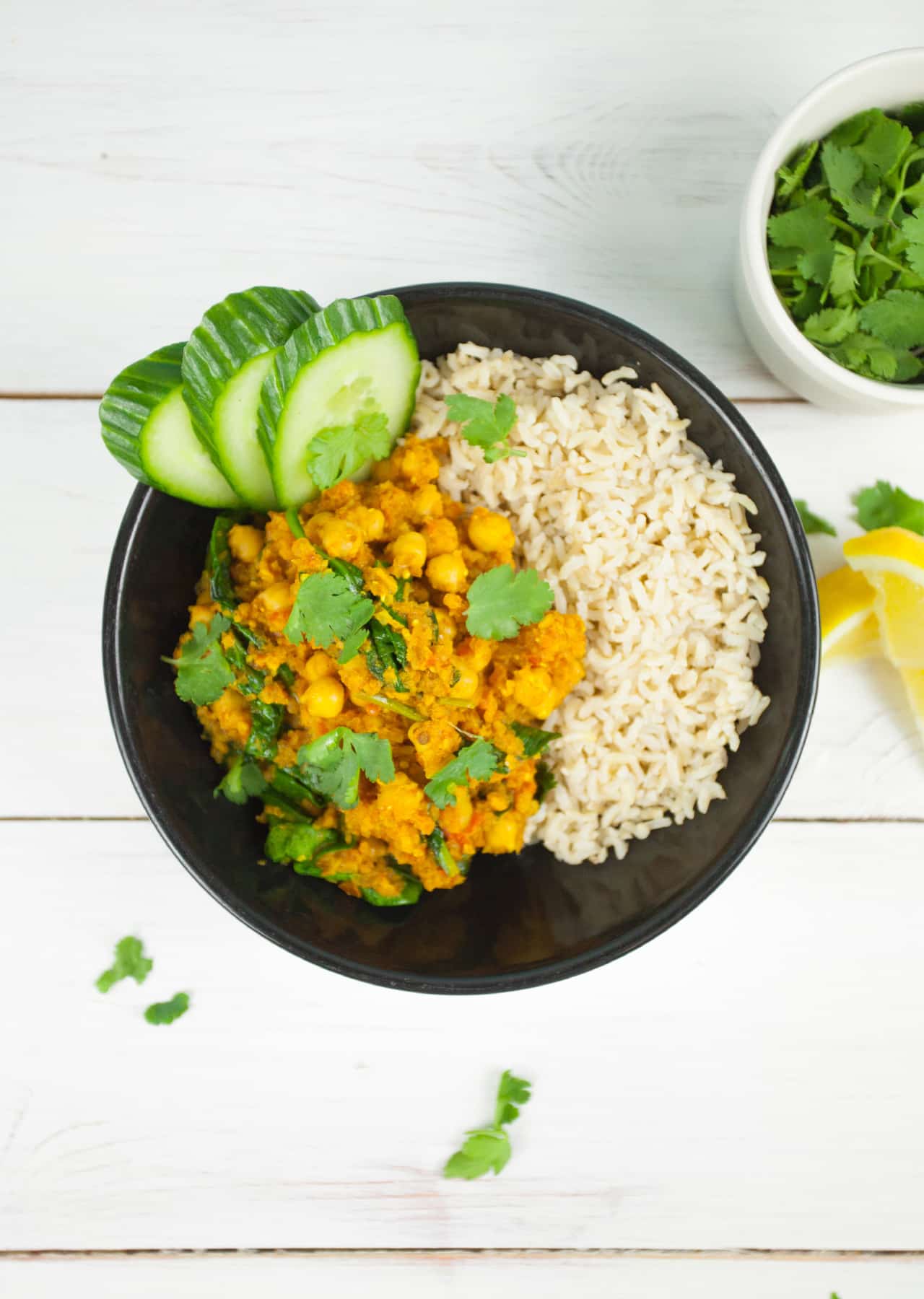 Spinach & Chickpea Curry - So Vegan