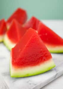 Watermelon Vodka Jelly Shots - SO VEGAN