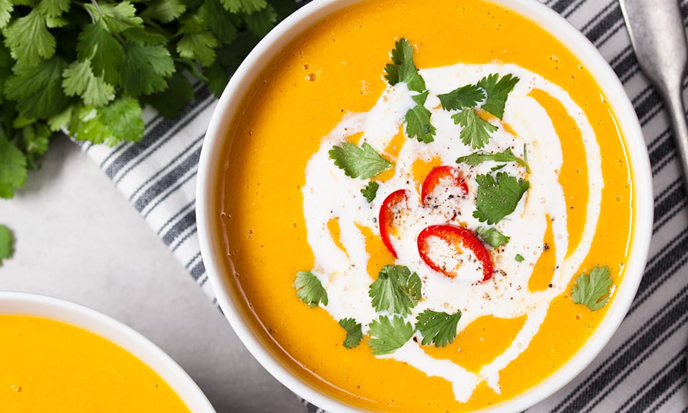 Curried Butternut Squash Soup - SO VEGAN