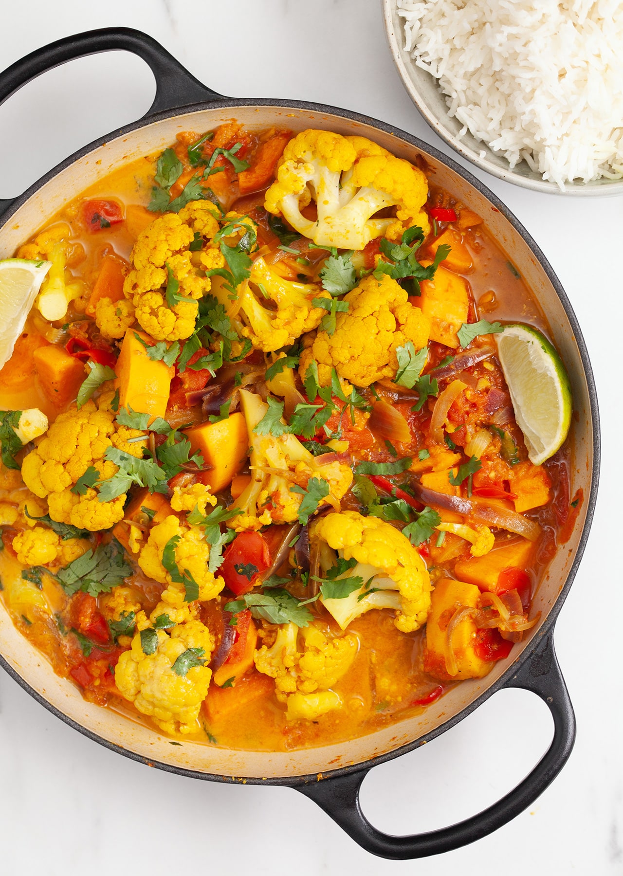 Sweet Potato & Cauli Curry - SO VEGAN
