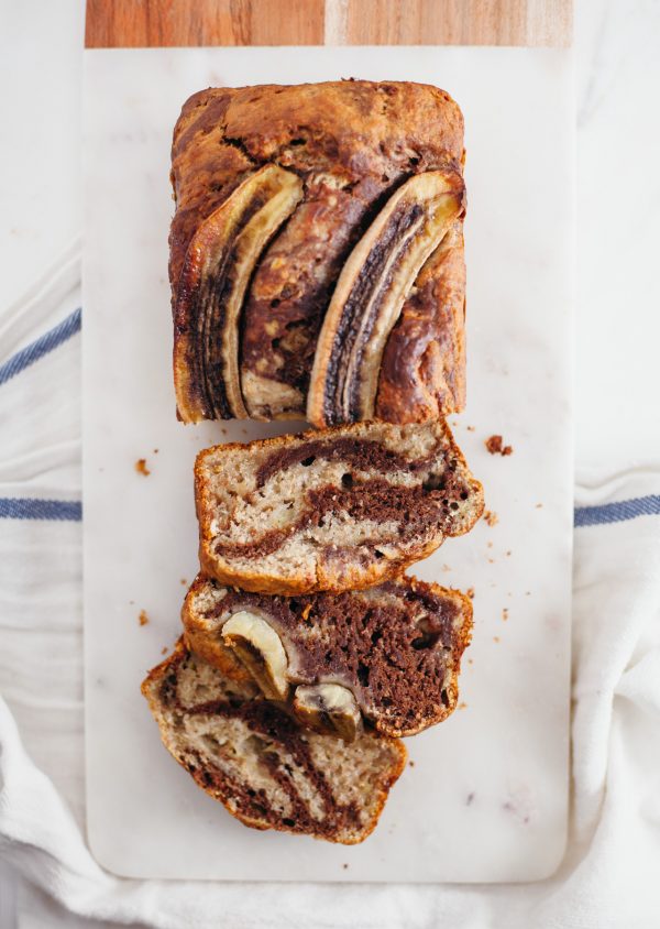 Marble Banana Bread - SO VEGAN