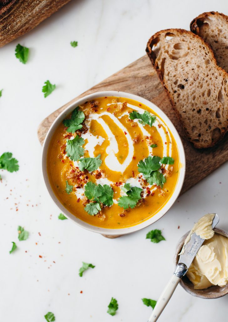 Roast Carrot + Coriander Soup - SO VEGAN