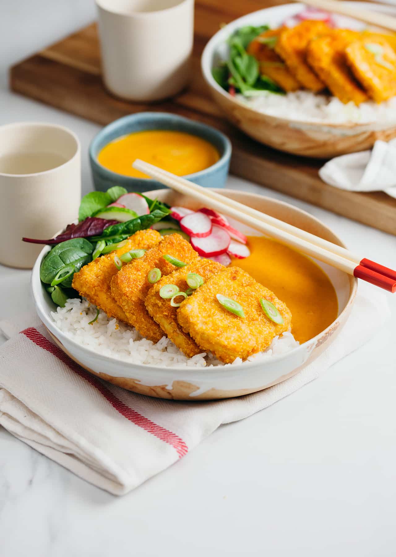 Tofu Katsu Curry - So Vegan