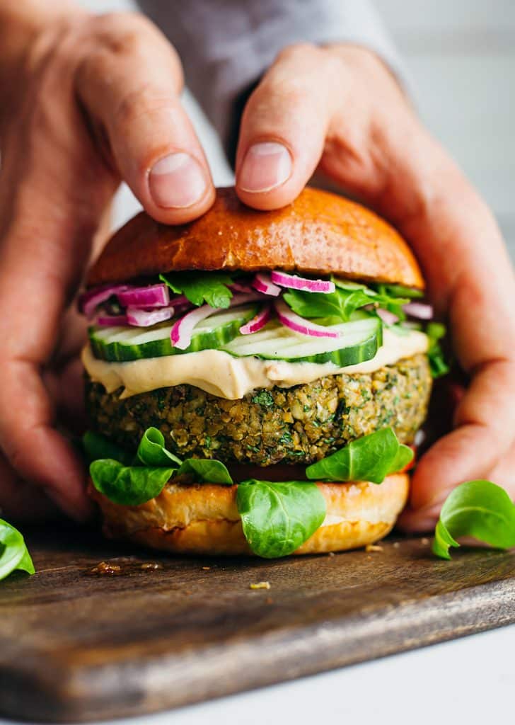 The Falafel Burger - SO VEGAN