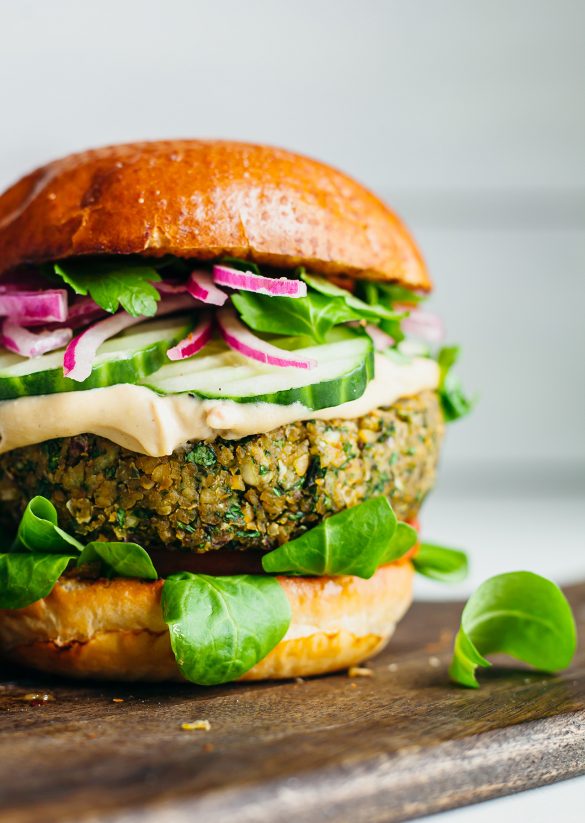 The Falafel Burger - SO VEGAN