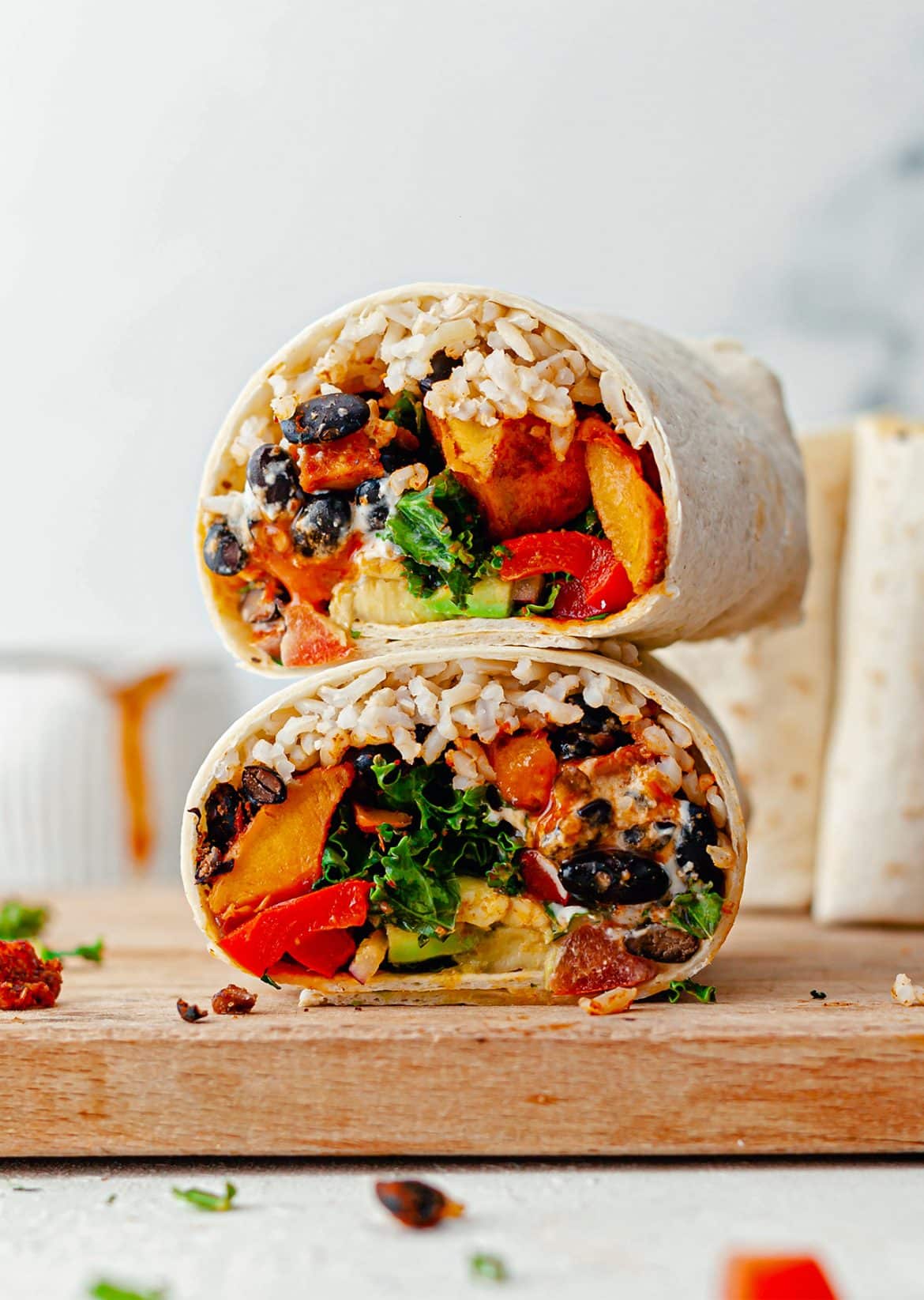 Healthy Sweet Potato Burritos - SO VEGAN