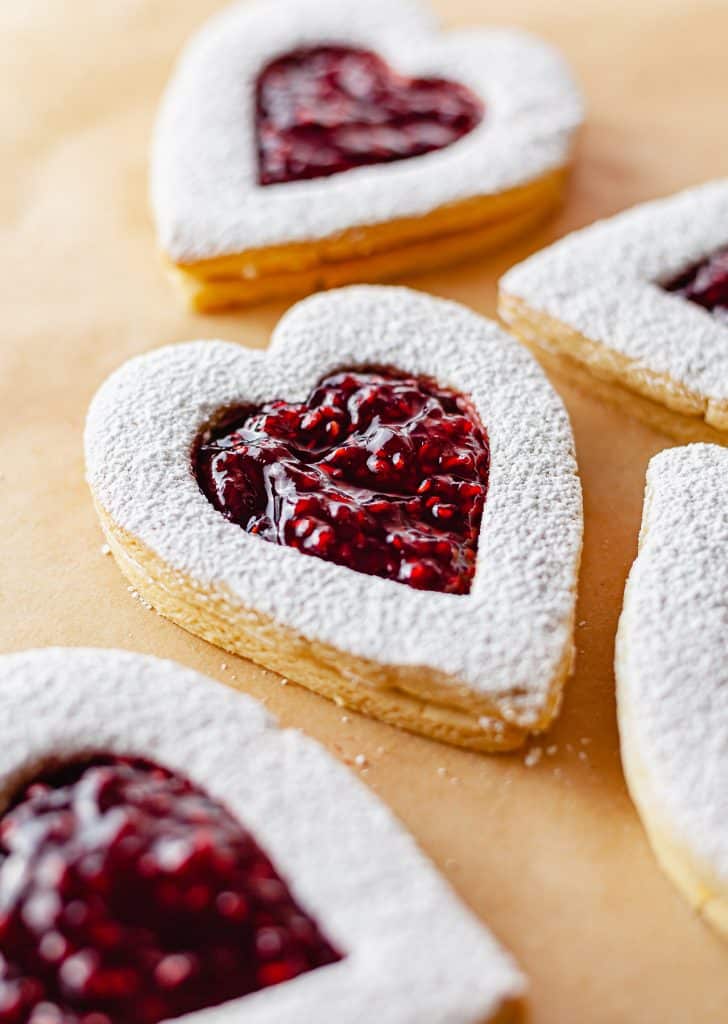 5 Ingredient Jammy Heart Biscuits - SO VEGAN