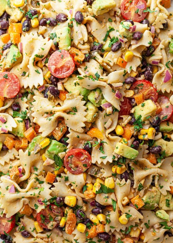 Fiesta Pasta Salad - SO VEGAN