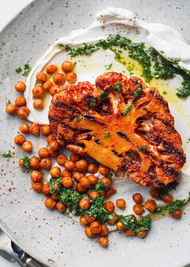 Chipotle Cauliflower Steaks - SO VEGAN