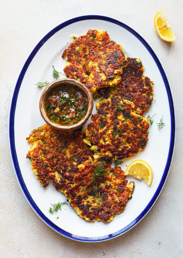 Vegan Mshat Palestinian Cauliflower Fritters Recipe