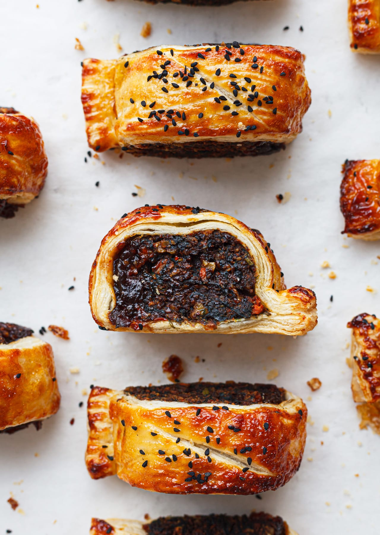 Vegan Plant Based Lentil Chutney Sausage Rolls Recipe