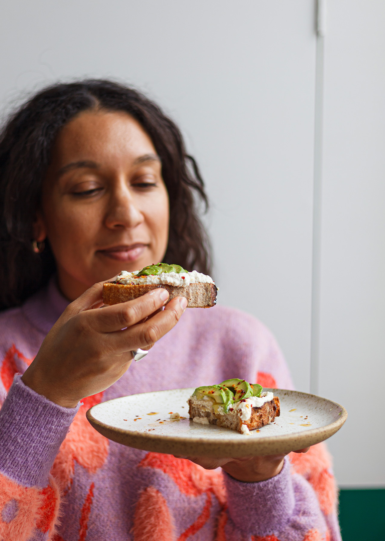 Plant Based Vegan Tofu Cottage Cheese Avocado Hot Chilli Maple Syrup On Toast Recipe